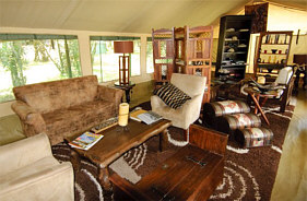 Lounge at Entim Safari Camp